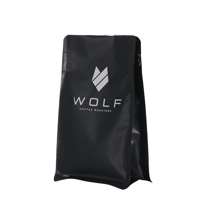 250g 500g 1kg Disposable Custom Black Matte Smell Proof Aluminum Foil Ziplock Zipper Standup Bags For Coffee Whey Protein Packing Bag
