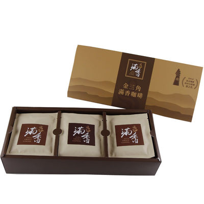 Natural Magic Feeling Instant Drip Coffee Bag Thailand Triangle Gift Golden Bax