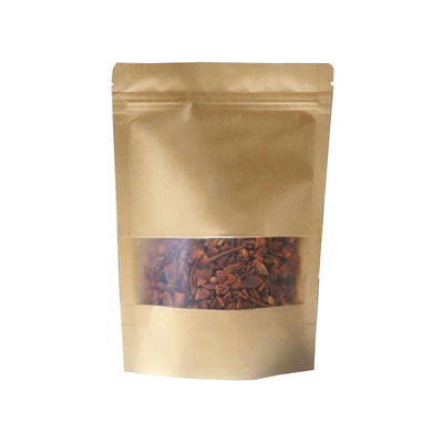 Matte Plastic Zipper Bag Craft Food Packaging Zipper Lock Digital Moisture Proof Paper Printing Stand Up Pouch With Window