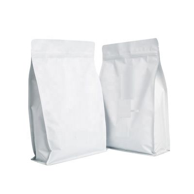 Moisture Proof Resealable Stand Up Pouch Eight Side Thick Seal Aluminum Foil Bags For Packaging Nuts Coffee Beans Snack