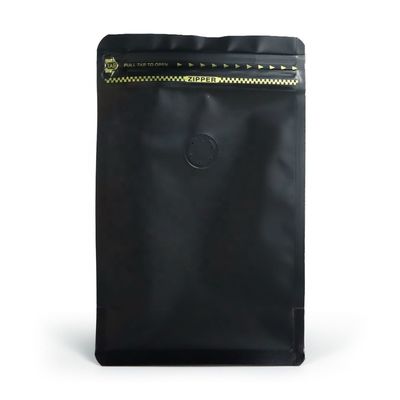 Customized Eight Side Coffee Bean Packaging Bag Aluminum Foil Bag Zipper Side Exhaust Valve Seal Packaging Bag Customized Moisture Proof