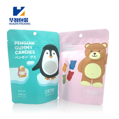 Custom Cute Cartoon Moisture Proof Frosted Plastic Food Bag Candy Bag Stand Up Zipper Pouch