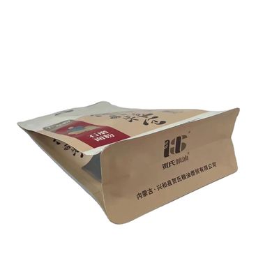 High Quality Recyclable Flat Bottom Coffee Bean Packaging Bags With Side Window