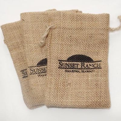 Top Quality Recyclable Jute Sack For Coffee Beans Drawstring Burlap Bags