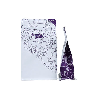 Low recycled materials moq pocket aluminum foil zipper stand up 250g matte black printed coffee bean bag with valve
