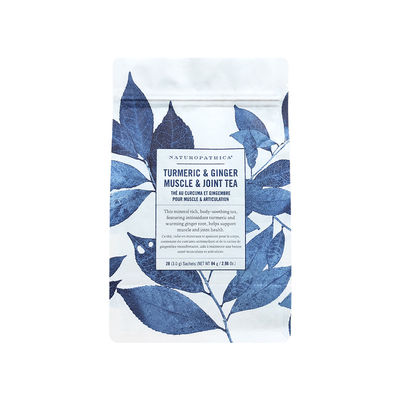 Moisture Proof White Compostable Kraft Paper Custom Printed Tea Leaves Coffee Packaging 250g Flat Bottom Resealable Loose Bag