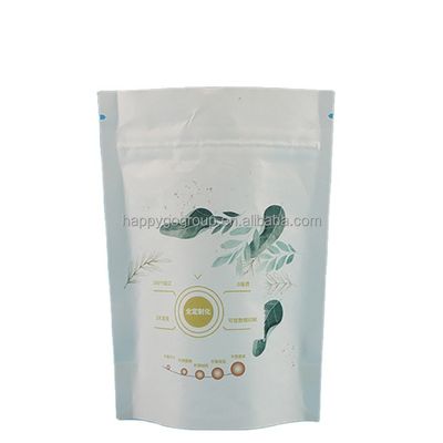 Recyclable Biodegradable Stand Pouch Zipper Lock Dried Biodegradable Kraft Paper Bag Food Packaging Bag