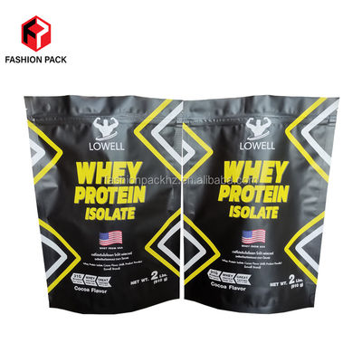 Moisture Proof Reusable Plastic 1kg Zipper Stand Up Coffee Embalagem Whey Packaging Bag
