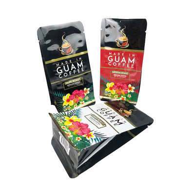 Recyclable Custom Paper Holder 125g 250g 500g Printing 1 Kg 12 Ounce Pouch Tea Coffee Bean Packaging Side Gusset Zipper Bottom Block Valve Bags