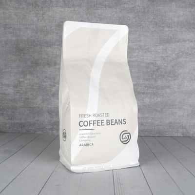 Flexible Packaging Best Quality And Low Price Stand Up Zipper Breathable Coffee Bags 250G White Coffee Packaging Bags With Valve